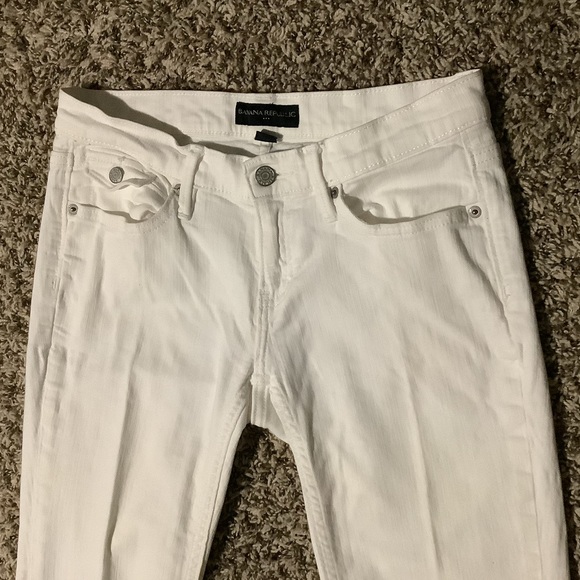🛑 Banana Republic White Jeans (Size 26) - Picture 3 of 7